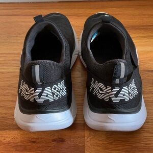 Hoka One One Hupana Slip Black and White Running Shoes